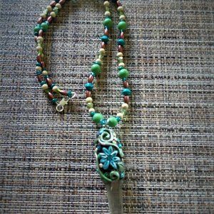 Handcrafted Quartz Crystal Necklace, One of a kind